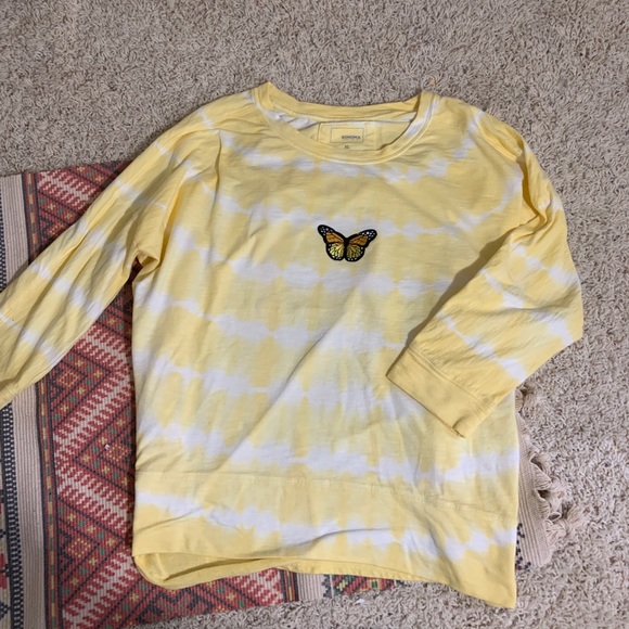 tie dye butterfly cozy sweater 💛🦋 - Picture 6 of 7